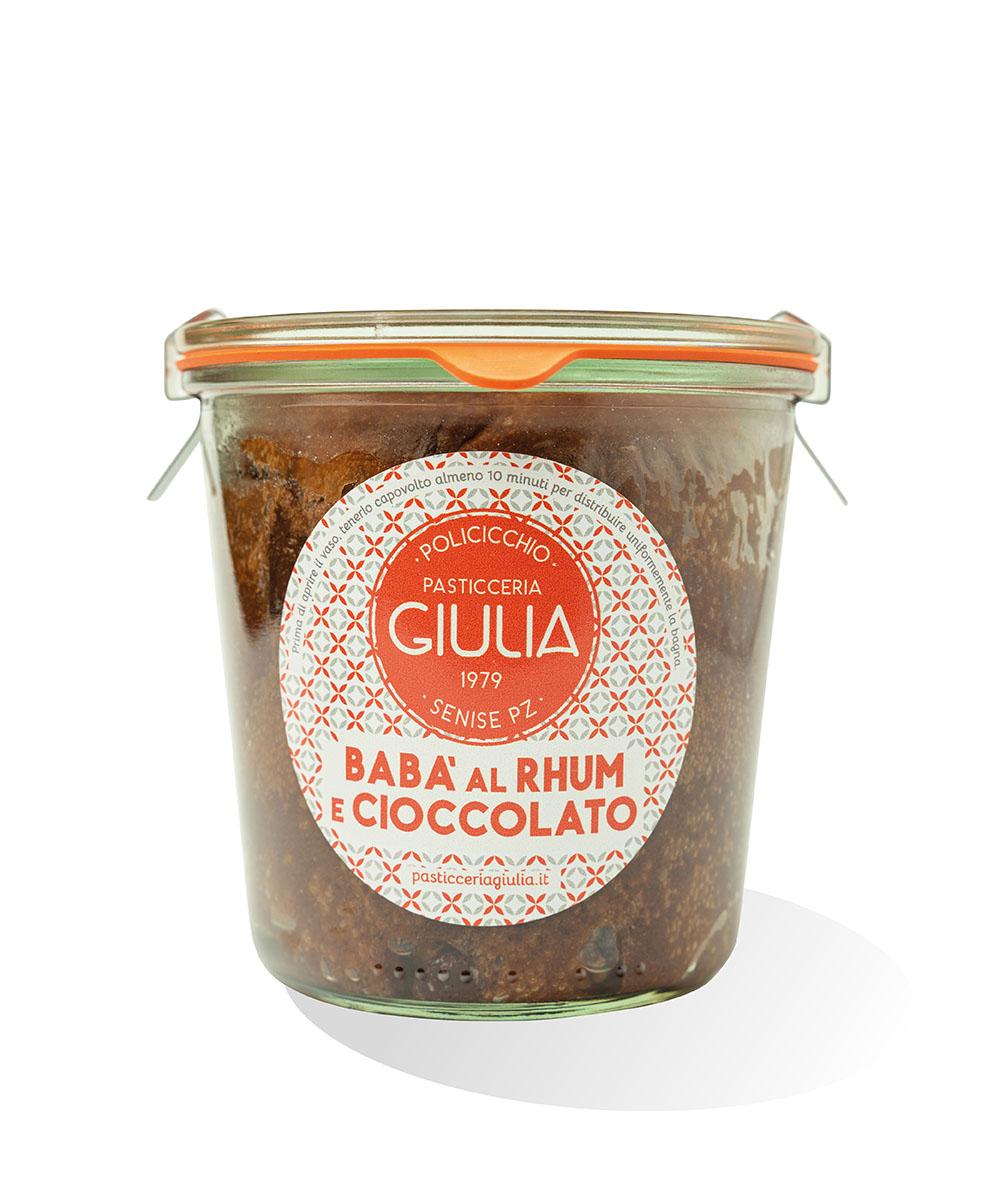 Babà al Rhum e cioccolato